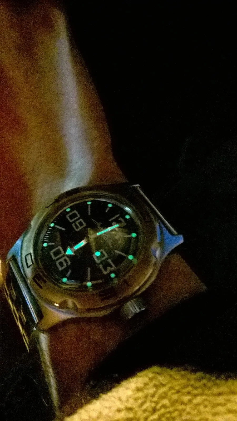 Vostok Amphibia worn on the wrist