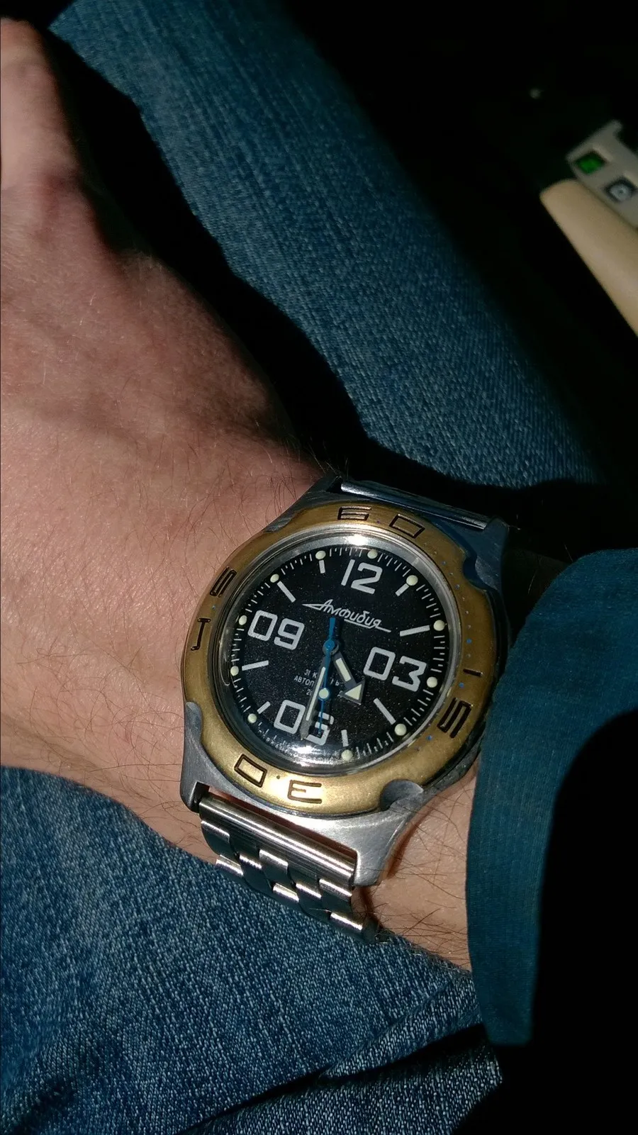 Vostok Amphibia on a NATO strap